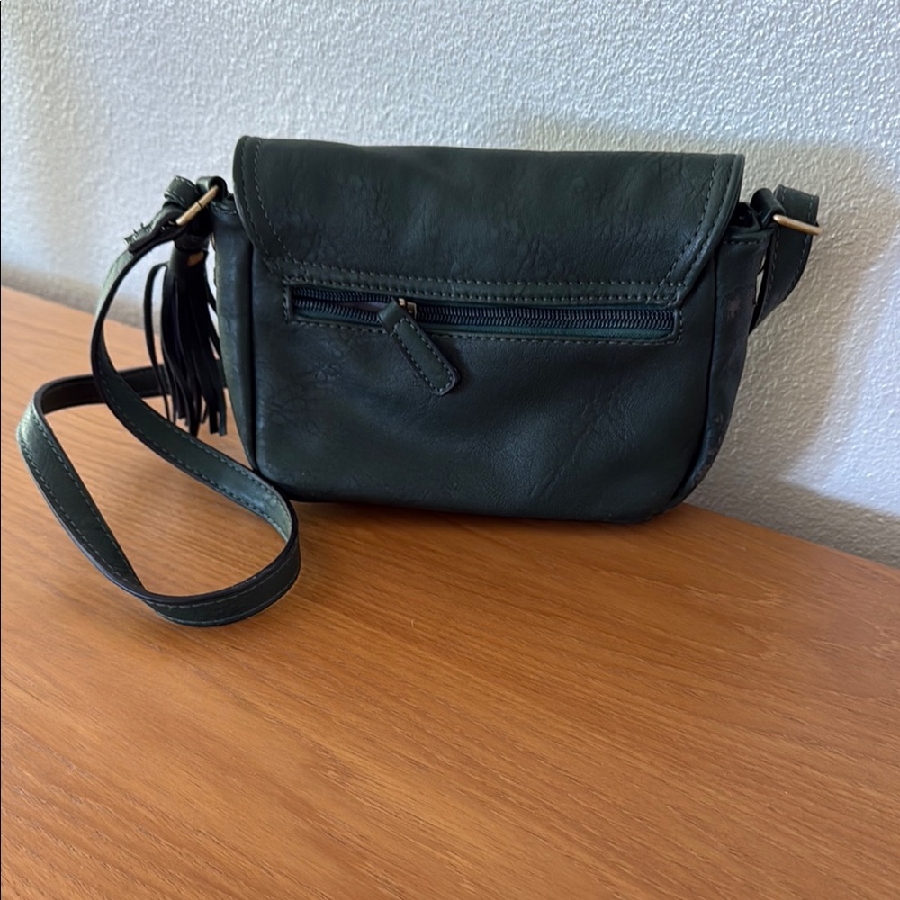Green Leather Crossbody Bag - Picture 4 of 8